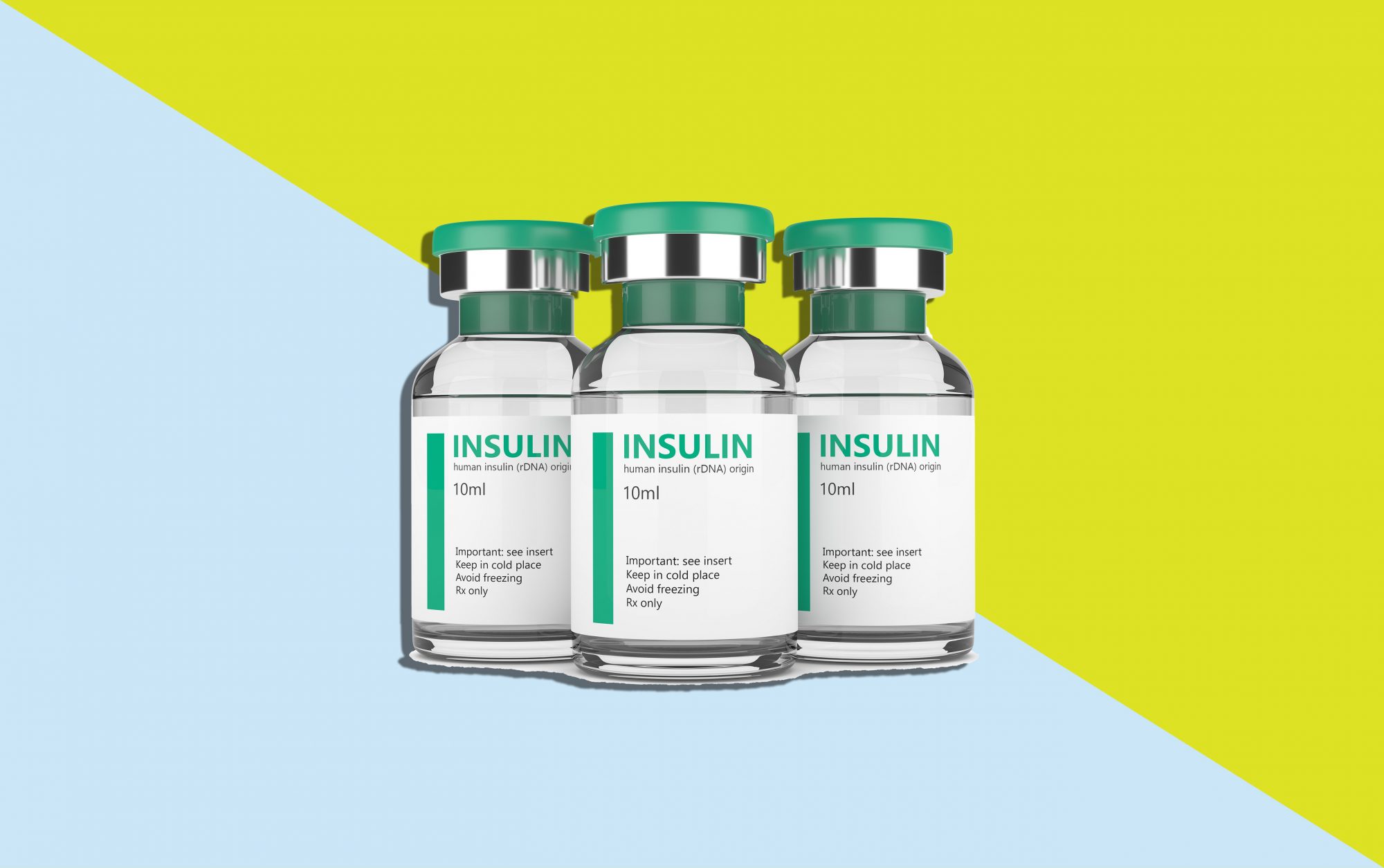 An image of insulin bottles.